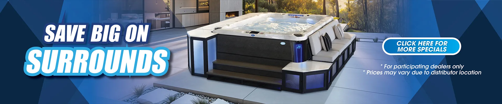 Calspas hot tub being used in a family setting - Palmdale