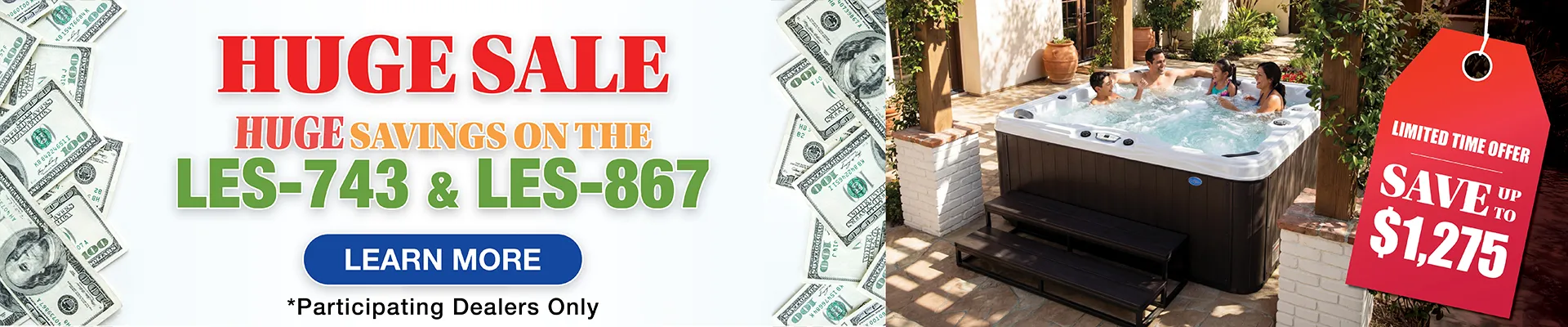 Calspas hot tub being used in a family setting - Palmdale